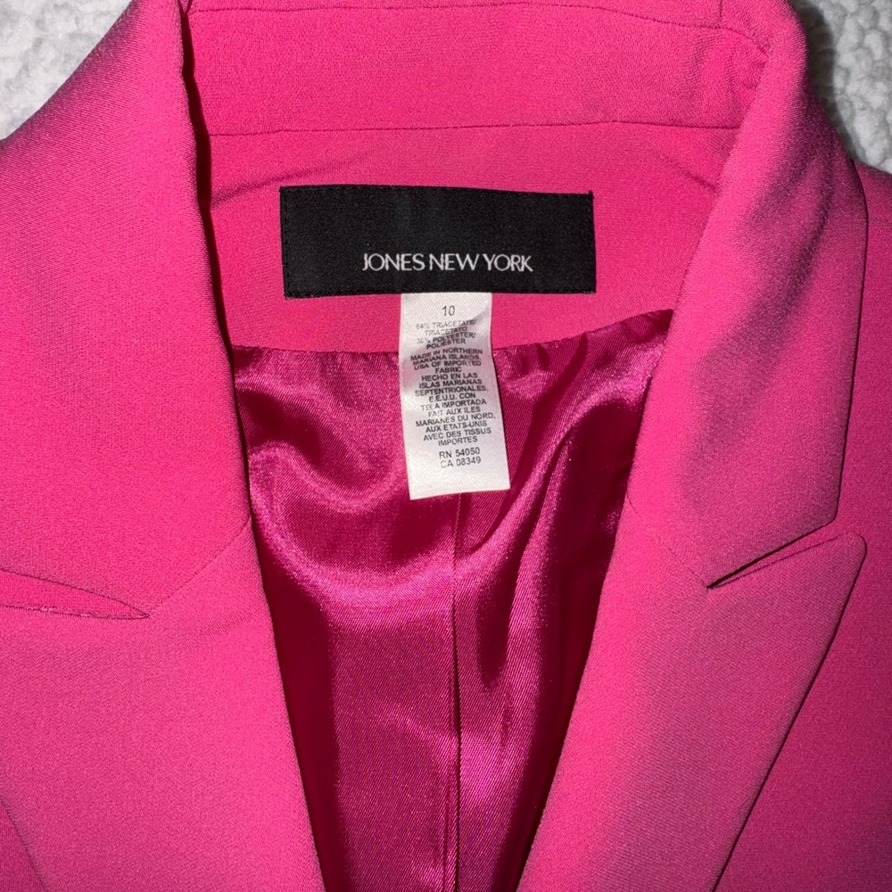 Jones New York Vibrant Pink Blazer - Picture 2 of 9